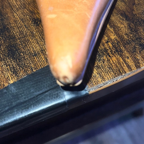 Vintage genuine leather stiletto cowgirl / cowboy boot. - Picture 3 of 5